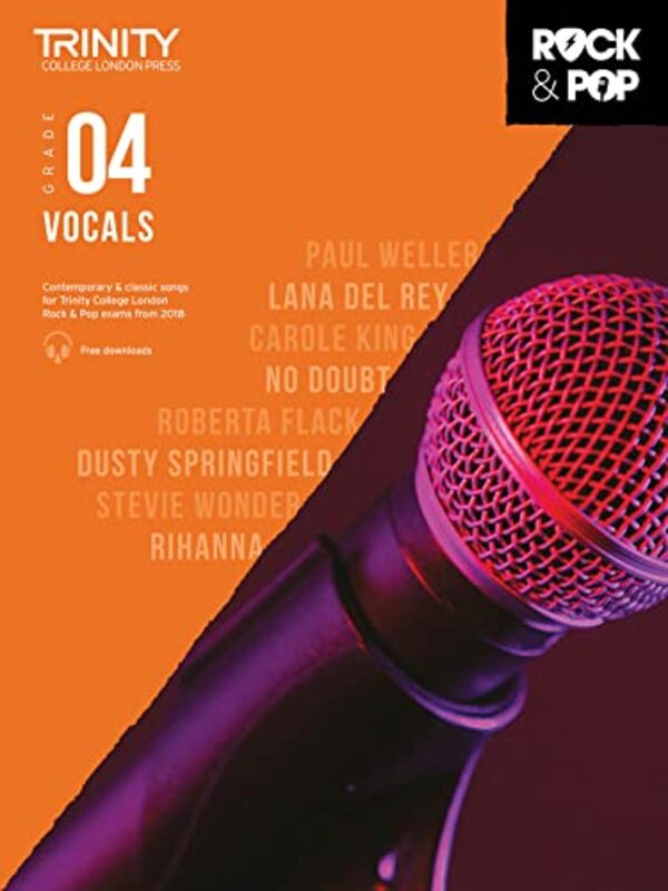 Trinity College London Rock & Pop 2018 Vocals Grade 4 By Hal Leonard LLC Paperback