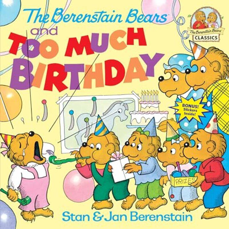 

Bb Too Much Birthday By Berenstain Stan - Paperback