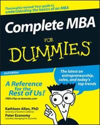 Complete MBA For Dummies (For Dummies (Business & Personal Finance)).paperback,By :Kathleen, Ph.D. Allen