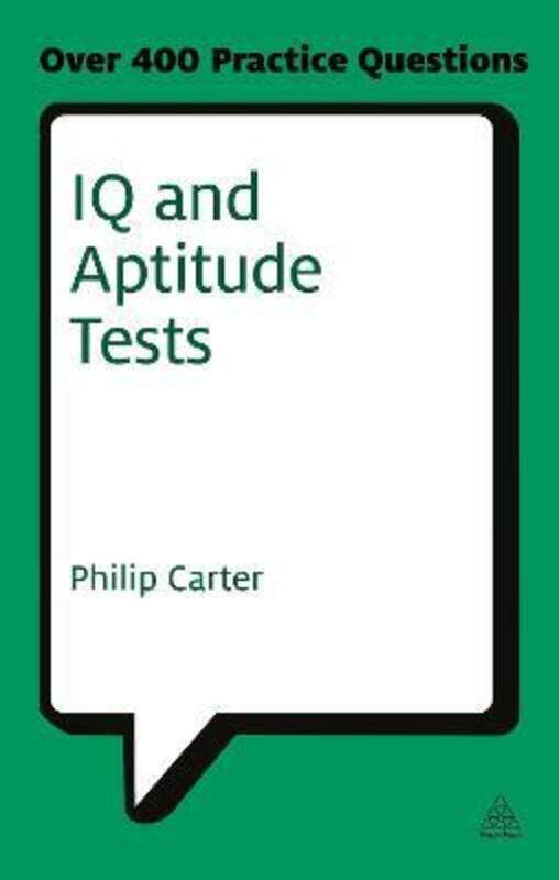 

IQ and Aptitude Tests.paperback,By :Philip CARTER