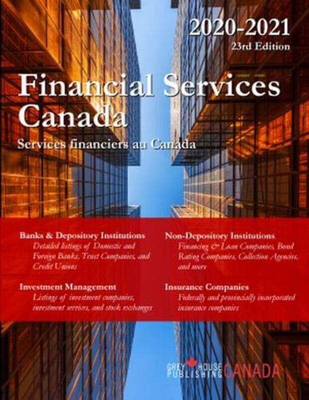

Financial Services Canada 202021 by Grey House Canada-Paperback