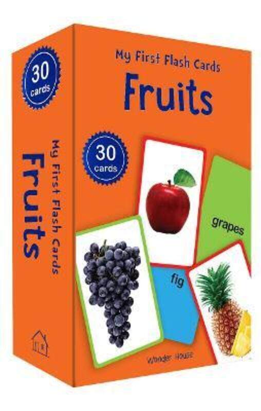 

My First Flash Cards Fruits : 30 Early Learning Flash Cards For Kids ,Paperback By Wonder House Books