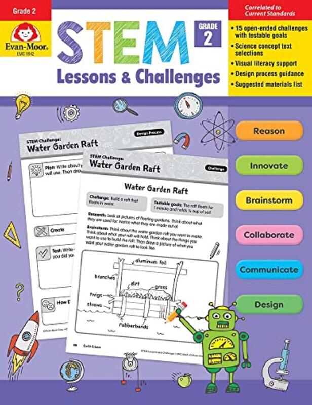 

Stem Lessons And Challenges Grade 2 By Evan-Moor11 - Paperback
