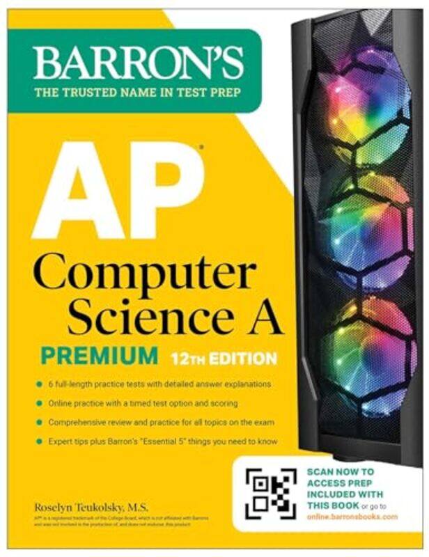 

Ap Computer Science A Premium 2025 6 Practice Tests + Comprehensive Review + Online Practice By Roselyn Teukolsky -Paperback