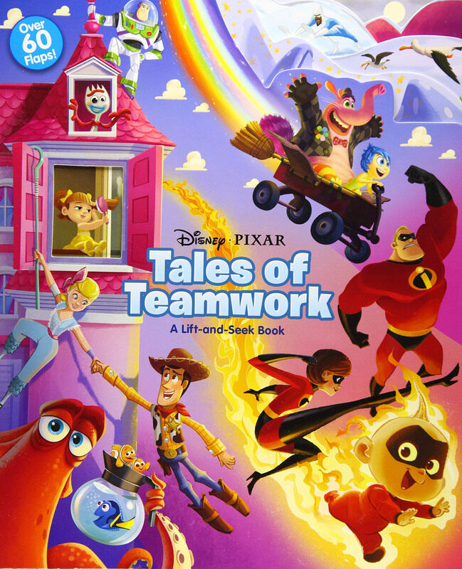 

Disney Pixar Tales of Teamwork: A Lift-And-Seek Book, Board Book, By: Megan Roth