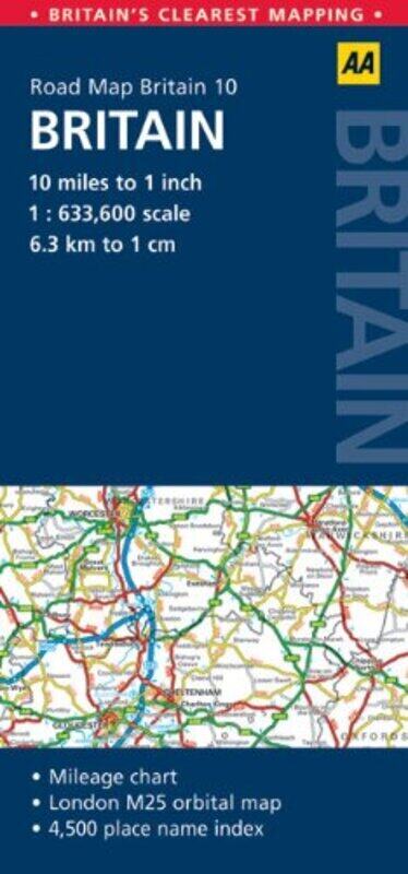 

Britain (AA Road Map Britain Series), Paperback Book, By: AA Publishing