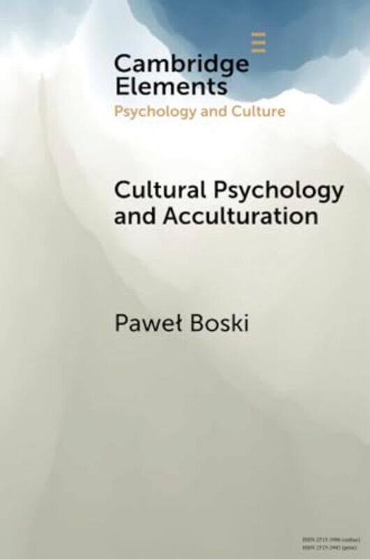 

Cultural Psychology and Acculturation by Andy HallHallBritish Museum Publications-Paperback