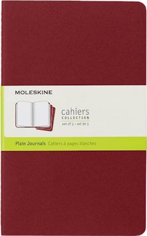 

Moleskine Plain Cahier Red Cover 3 Set - Paperback