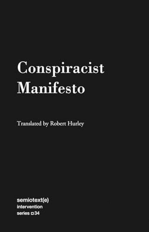 

Conspiracist Manifesto by Anonymous AnonymousRobert Hurley-Paperback