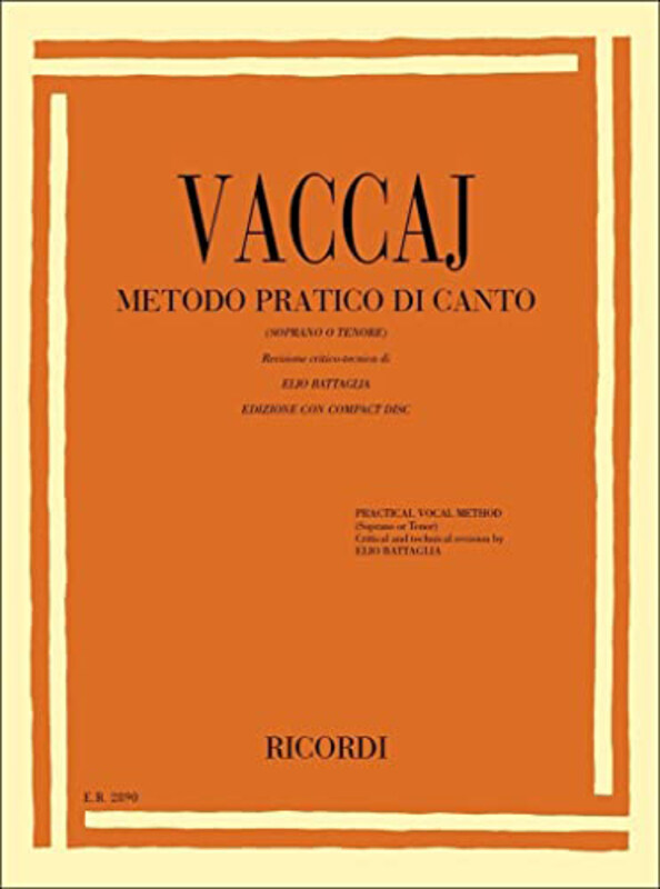 

Practical Vocal Method, Paperback Books, By: Vaccai