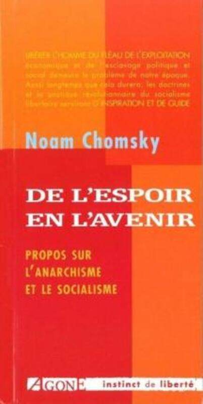 

De l'espoir en l'avenir.paperback,By :Noam Chomsky