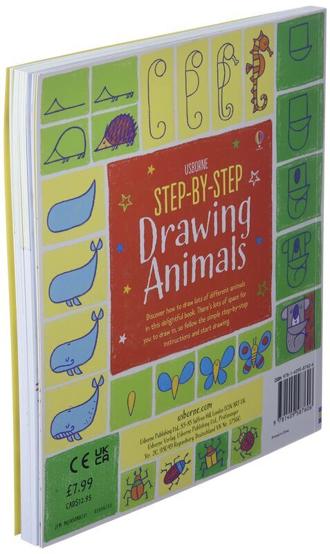 Step-by-Step Drawing Animals, Paperback Book, By: Fiona Watt