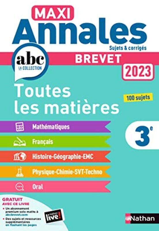 

MAXI ANNALES BREVET 2023-CORRIGE,Paperback,by:BOUHOURS THOMAS