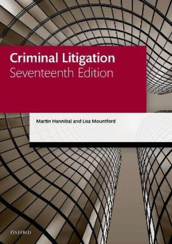 

Criminal Litigation.paperback,By :Mountford, Lisa (Solicitor and Senior Lecturer, Keele University) - Hannibal, Martin (Barrister (cur