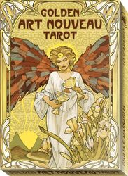 Golden Art Nouveau Tarot Grand Trumps Gold Foil by Giulia F. Massaglia ..Paperback