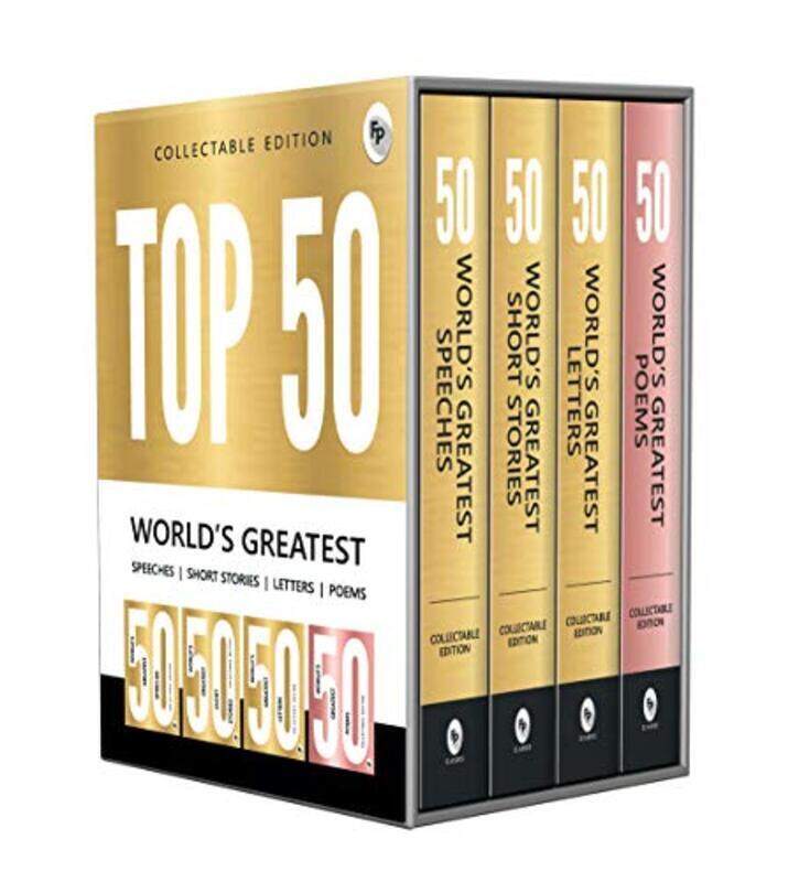 

Top 50 World s Greatest Short Stories, Speeches, Letters & Poems, COLLECTABLE EDITION (Box Set of 4 , Paperback by Various