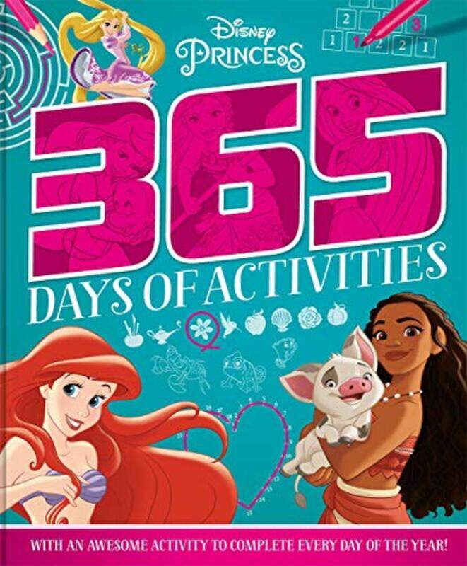 

Disney Princess 365 Puzzles and Activities by Walt Disney-Paperback