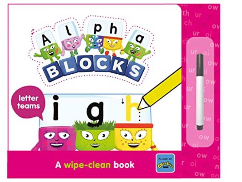 

Alphablocks Letter Teams A WipeClean Book by Alphablocks - Sweet Cherry Publishing Paperback