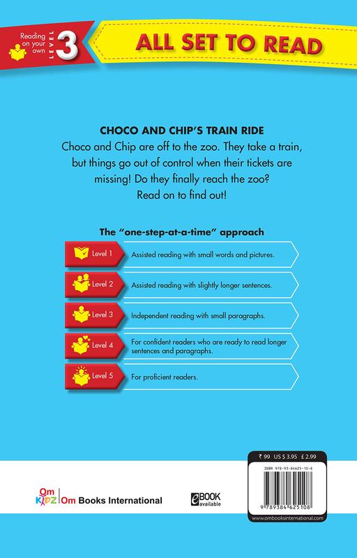 All Set to Read Readers Level 3 Choco and Chips Train Ride, Paperback Book, By: Om Books