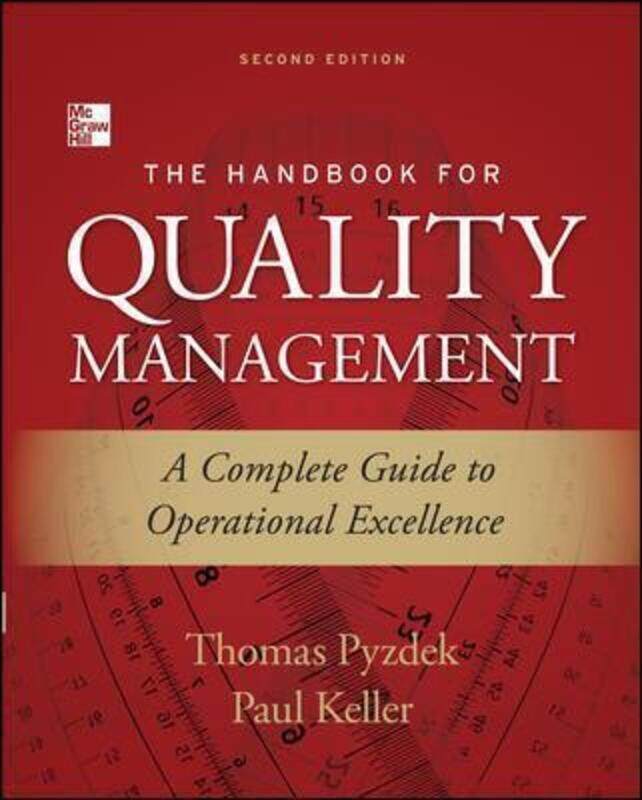 

Handbook for Quality Management, Second Edition.Hardcover,By :Thomas Pyzdek