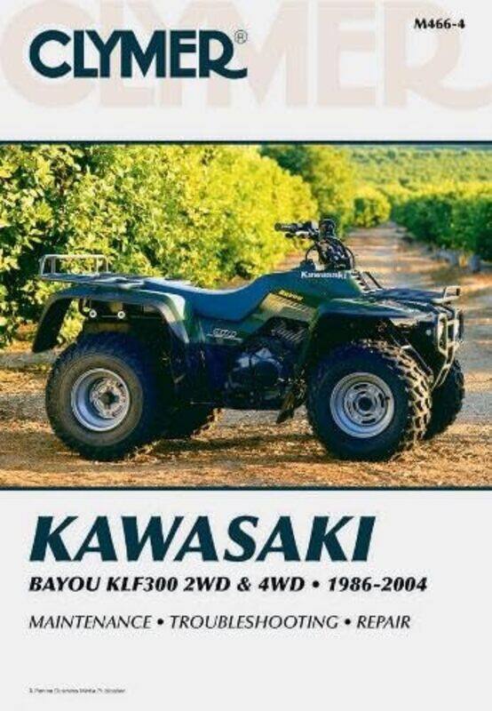 

Kawasaki Bayou KLF300 2WD 19862004 & 4WD 19892004 Service Repair Manual by Melissa Scholes Young-Paperback