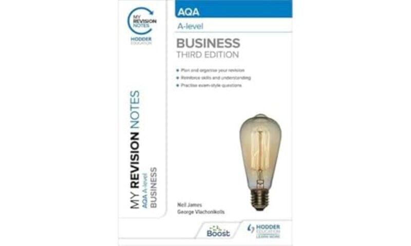 

My Revision Notes Aqa Alevel Business Third Edition by James, Neil - Vlachonikolis, George - Paperback