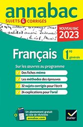 Annales du bac Annabac 2023 Fran ais 1re g n rale by H l ne Bernard - Paperback