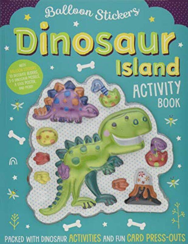 

Balloon Sticker Activity Books Dinosaur Island -Paperback