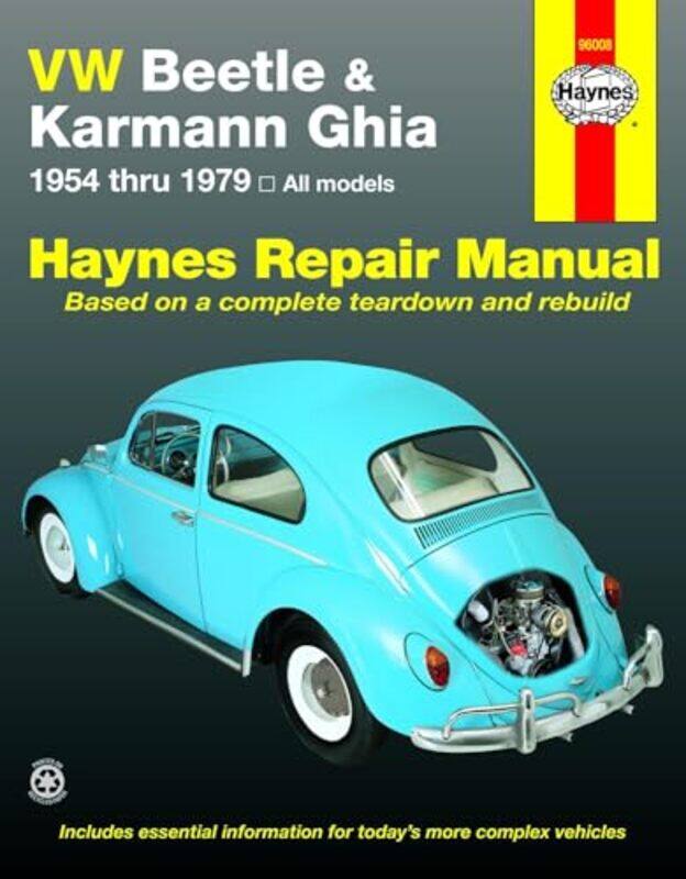 

Volkswagen VW Beetle and Karmann Ghia 19541979 Haynes Repair Manual USA by Haynes Publishing-Paperback