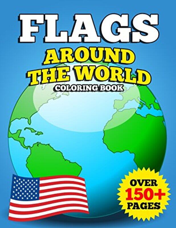 

Flags Around The World Coloring Book Jumbo Educational Geography Coloring Activity Book For Kids A by Waldorf Toddler Prep - Paperback