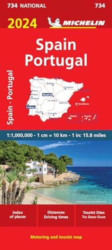 

Spain & Portugal 2024 - Michelin National Map 734 by Michelin -Other Book Format