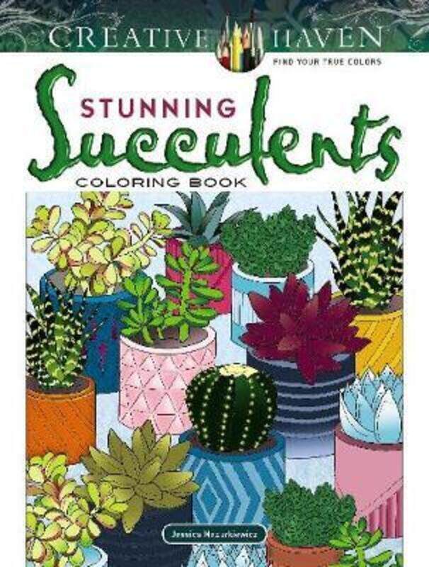 

Creative Haven Stunning Succulents Coloring Book