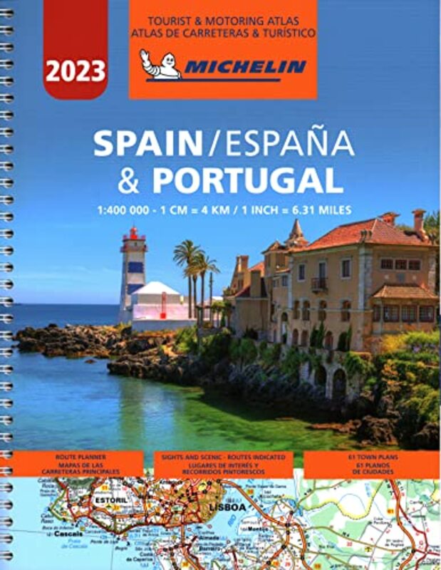 Spain & Portugal 2023 - Tourist And Motoring Atlas (A4-Spiral) By Michelin Paperback