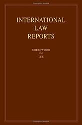 International Law Reports Volume 191 by Christopher GreenwoodKaren Lee-Hardcover