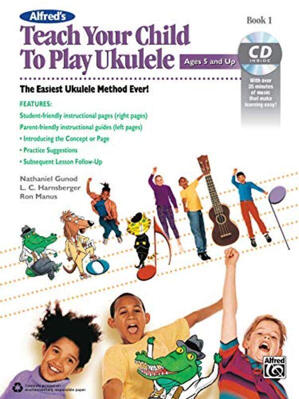 

Teach Your Child To Play Ukulele Bk01 By Ukuleleron - Paperback