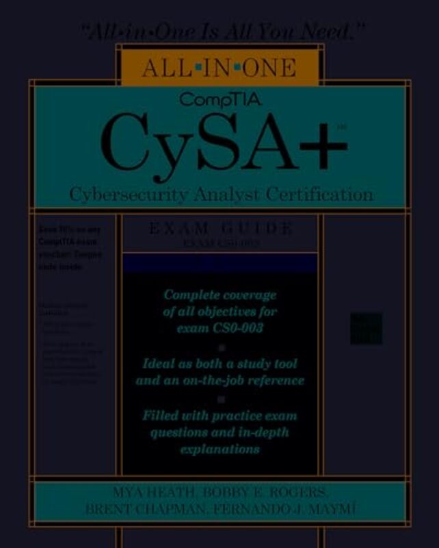 CompTIA CySA Cybersecurity Analyst Certification AllinOne Exam Guide Third Edition Exam CS0003 by Simone PfeiferChristoph G ntherRobert D rre-Paperback