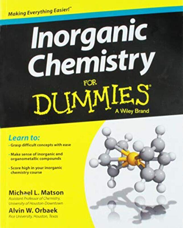 

Inorganic Chemistry For Dummies by Michael Cecchi-Azzolina-Paperback