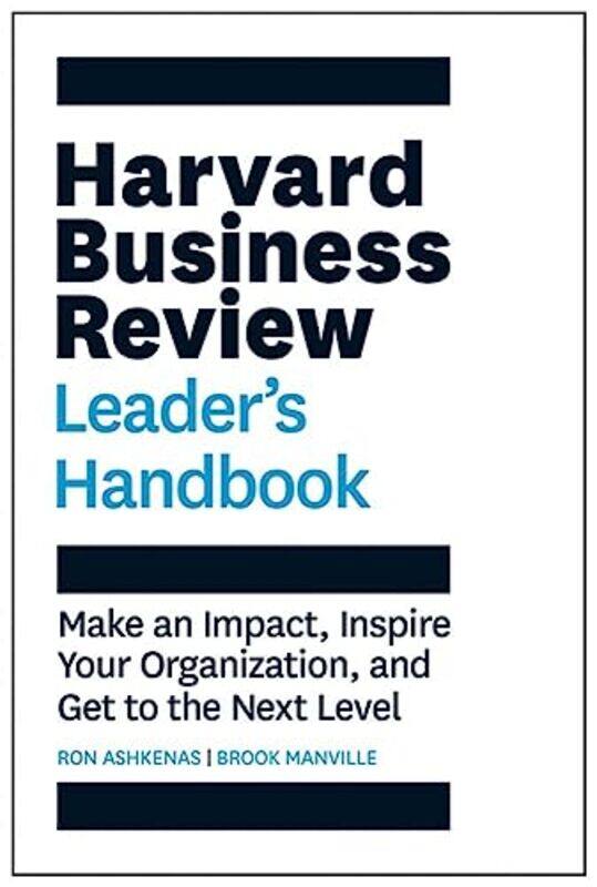 

Harvard Business Review Leaders Handbook by Ron AshkenasBrook Manville-Paperback