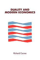 Duality and Modern Economics by Richard Cornes-Paperback