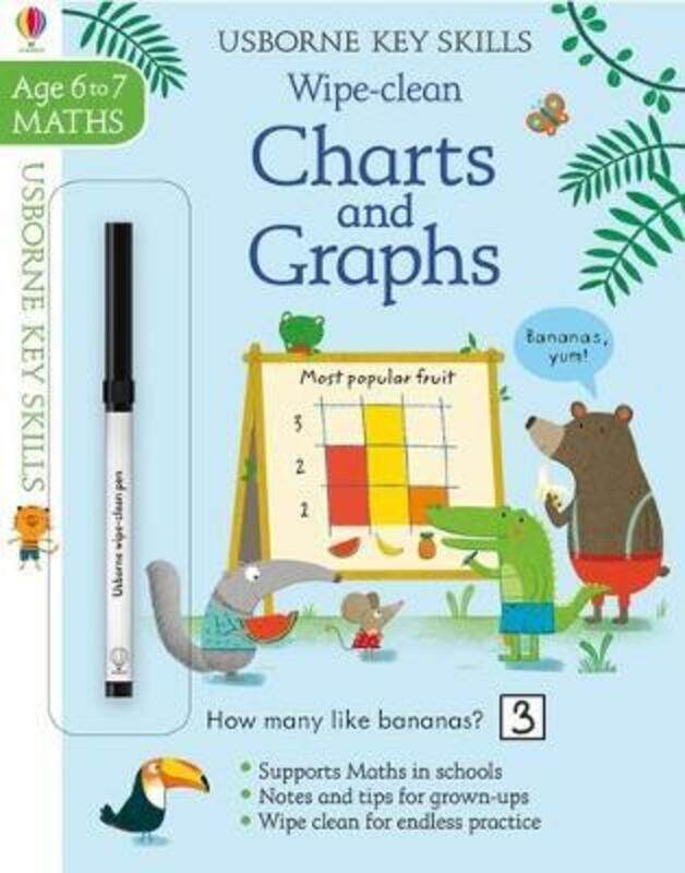 

Wipe-Clean Charts & Graphs 6-7.paperback,By :Holly Bathie
