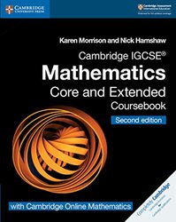 Cambridge Igcse R Mathematics Core And Extended Coursebook With Cdrom And Igcse Mathematics Onlin by Karen Morrison Paperback