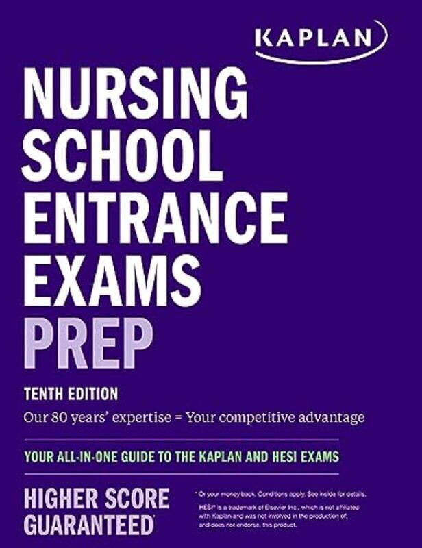 

Nursing School Entrance Exams Prep by Kaplan Nursing-Paperback