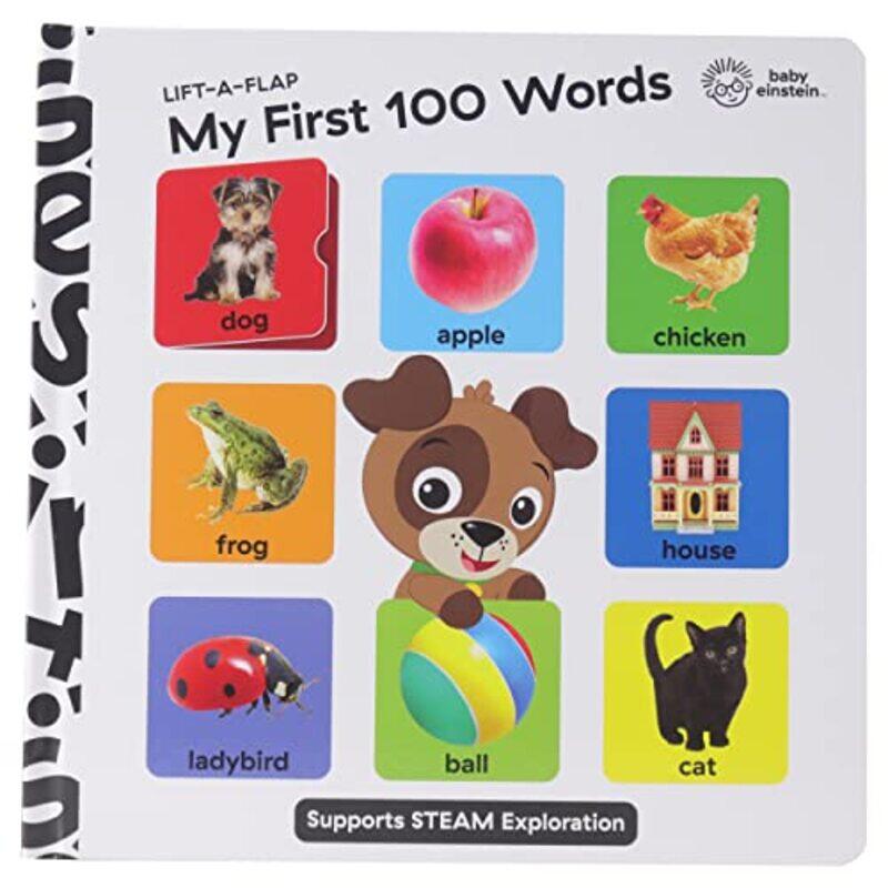 

Baby Einstein Lift A Flap My First 100 Words Novelty Board Book by P I Kids-Hardcover