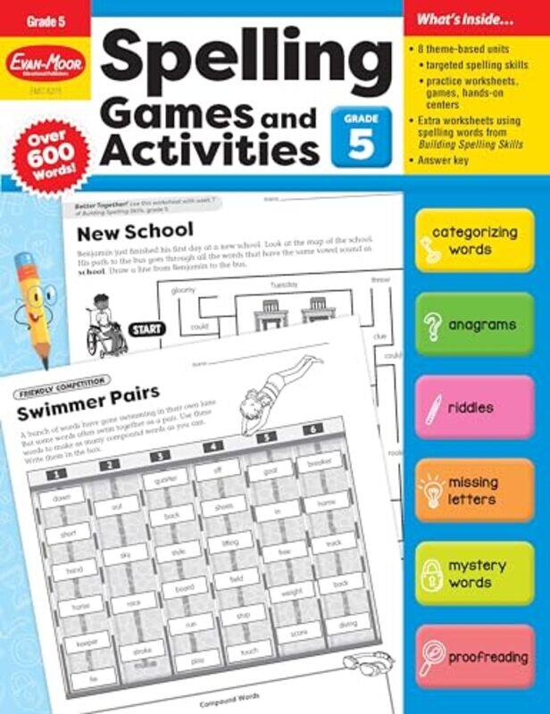 

Spelling Games And Activities Grd5 By Grd5 - Paperback