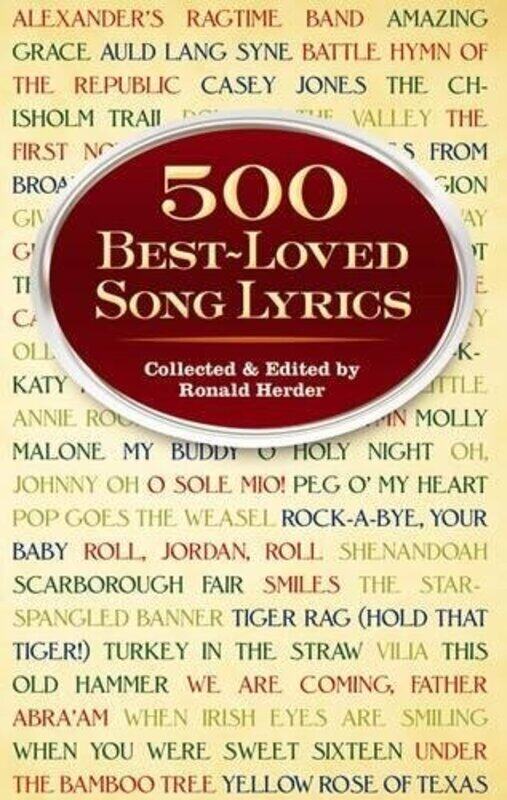 

500 Best-Loved Song Lyrics,Paperback,By:Herder