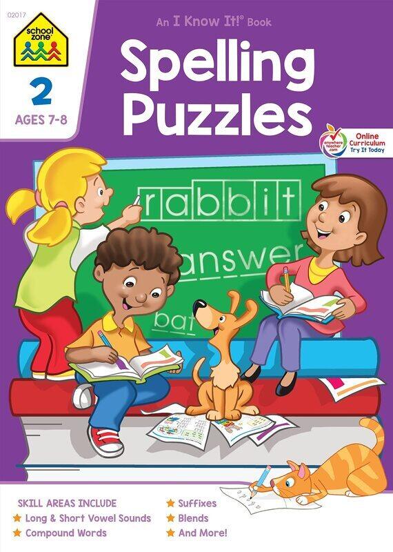 

Spelling Puzzles Grade 2-Workbook, Paperback Book, By: School Zone Publishing