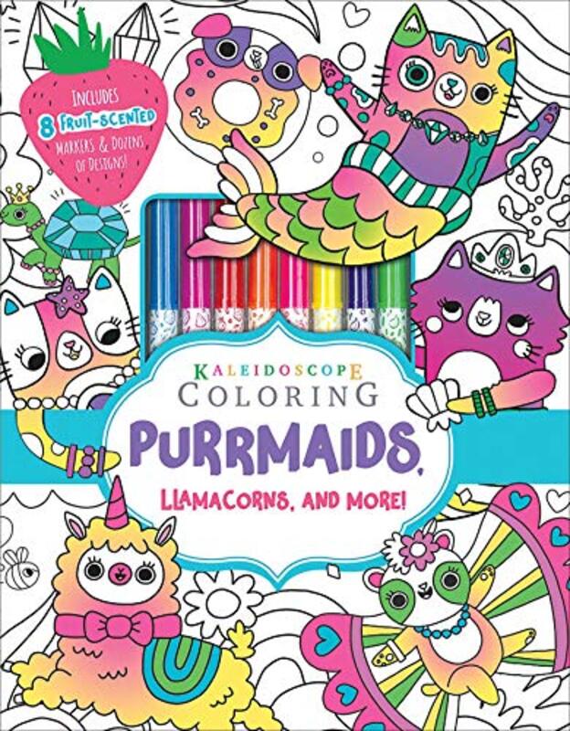 Kaleidoscope Coloring Purrmaids Llamacorns And More By Editors Of Silver Dolphin Books - Paperback
