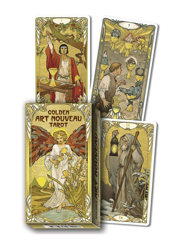 

Golden Art Nouveau Tarot, Mixed Media: Card Deck & Book, By: Giulia Francesca Massaglia