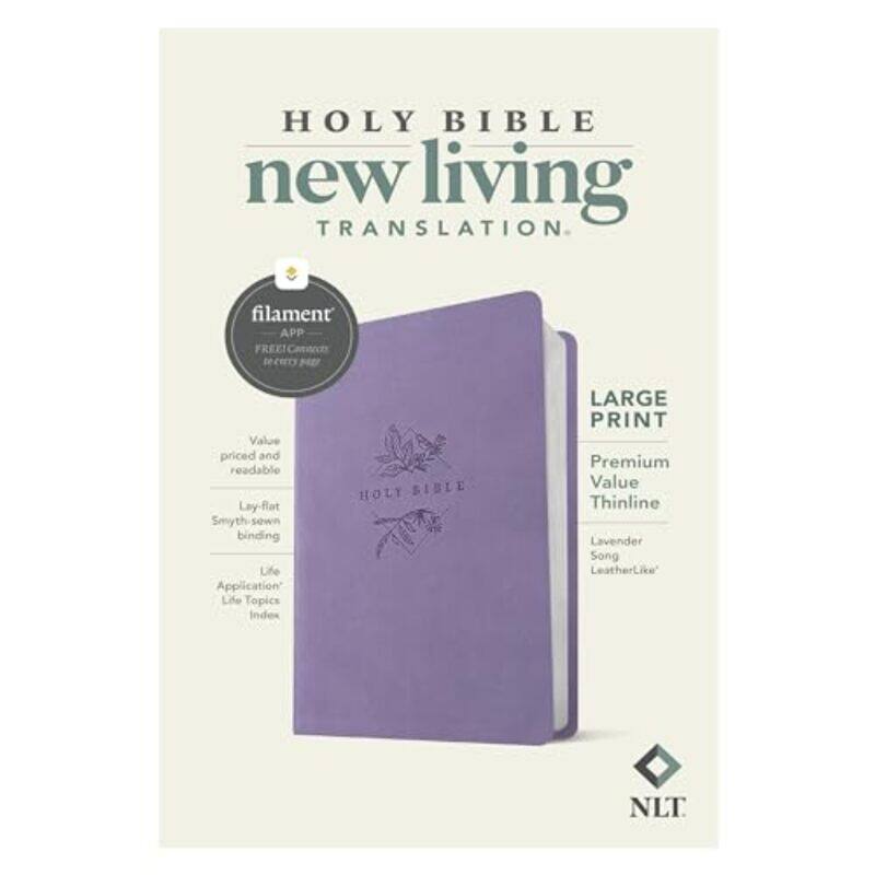 

Nlt Large Print Premium Value Thinline Bible Paperback