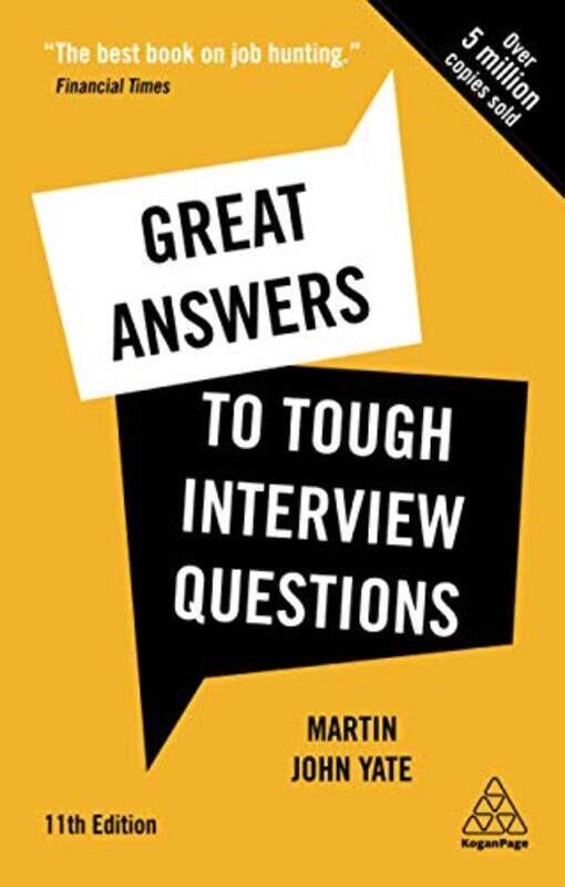 

Great Answers To Tough Interview,Paperback,by:Martin John Yate